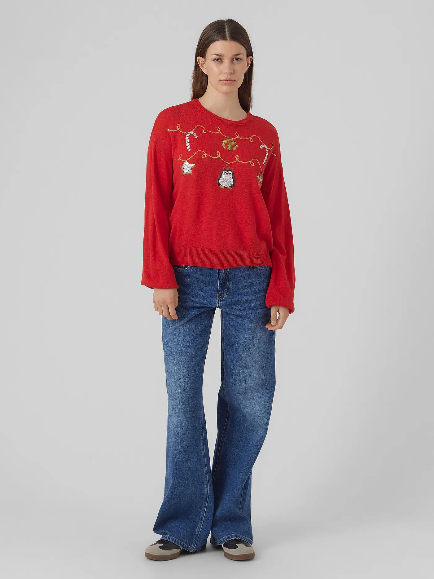 VERO MODA | Pullover VMGARLAND | rot